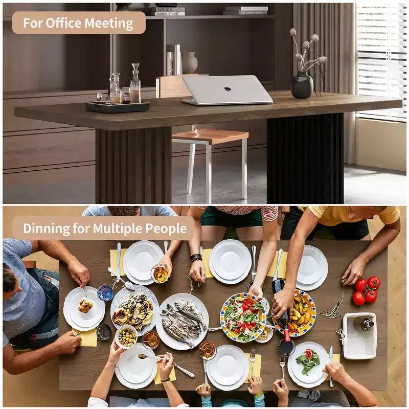 Gaoyangjiaju Table à manger moderne de 180 cm pour 6 à 8 personnes