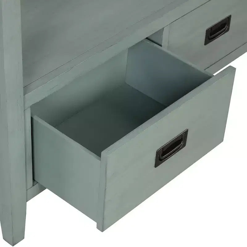 Bahut de 91 cm, meuble de rangement avec 4 tiroirs et 1 étagère ouverte, armoire de rangement pour salon, salle à manger, cuisine