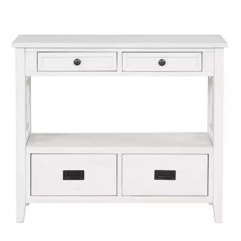 36in Sideboard Cabinet, Bufft Cabinet with 4 Drawers and 1 Open Shelf, Storage Cabinet for Living Room, Dining Room, Kitchen