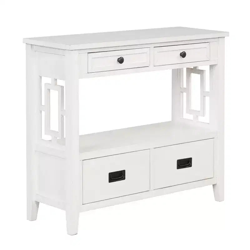36in Sideboard Cabinet, Bufft Cabinet with 4 Drawers and 1 Open Shelf, Storage Cabinet for Living Room, Dining Room, Kitchen