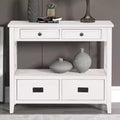 Bahut de 91 cm, meuble de rangement avec 4 tiroirs et 1 étagère ouverte, armoire de rangement pour salon, salle à manger, cuisine