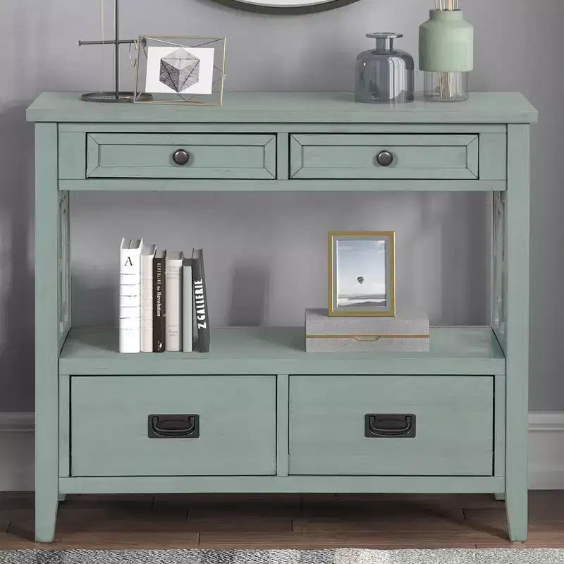 36in Sideboard Cabinet, Bufft Cabinet with 4 Drawers and 1 Open Shelf, Storage Cabinet for Living Room, Dining Room, Kitchen