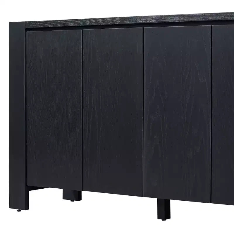 Buffet rétro, Meuble d'appoint avec 4 portes et 4 étagères, Meuble de rangement pour salon, entrée, couloir, bureau