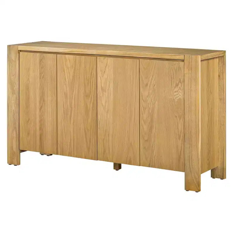 Buffet rétro, Meuble d'appoint avec 4 portes et 4 étagères, Meuble de rangement pour salon, entrée, couloir, bureau