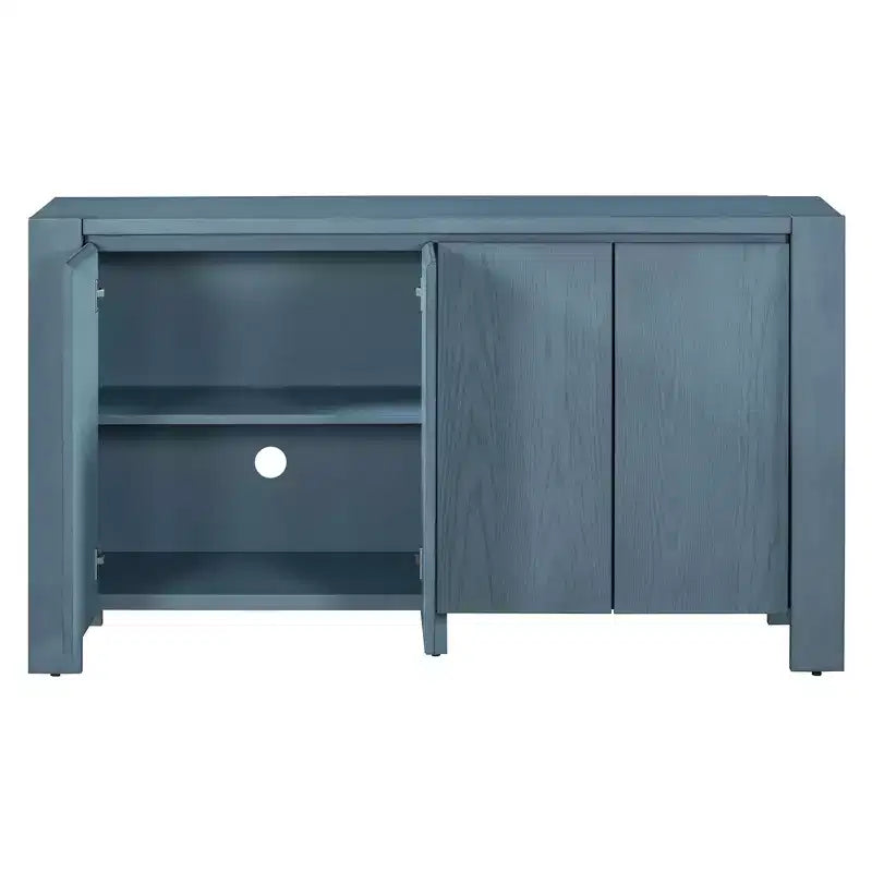 Retro Sideboard Buffet Cabinet, Accent Cabinet with 4 Doors and 4 Shelves, Storage Cabinet for Living Room, Entryway, Hallway, Office