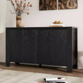 Okak Retro Sideboard Buffet Cabinet, Accent Cabinet with 4 Doors and 4 Shelves, Storage Cabinet for Living Room, Entryway, Hallway, Office