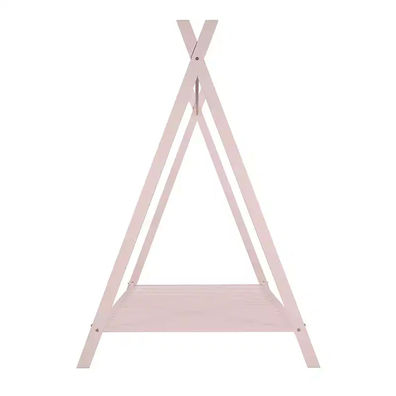 Lit cabane simple, cadre de lit en métal avec tente, lit cabane au sol avec lattes pour enfants, filles, garçons, aucun sommier tapissier requis