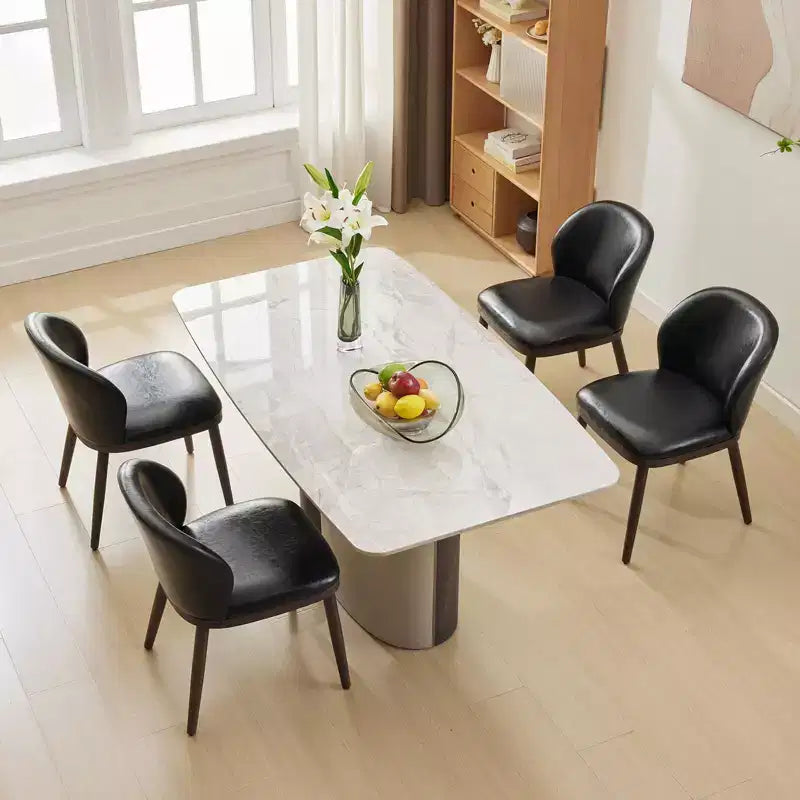Lot de deux chaises de salle à manger, assises rembourrées, pieds en bois, design ergonomique, capacité de poids de 120 kg, idéales pour les salles à manger.