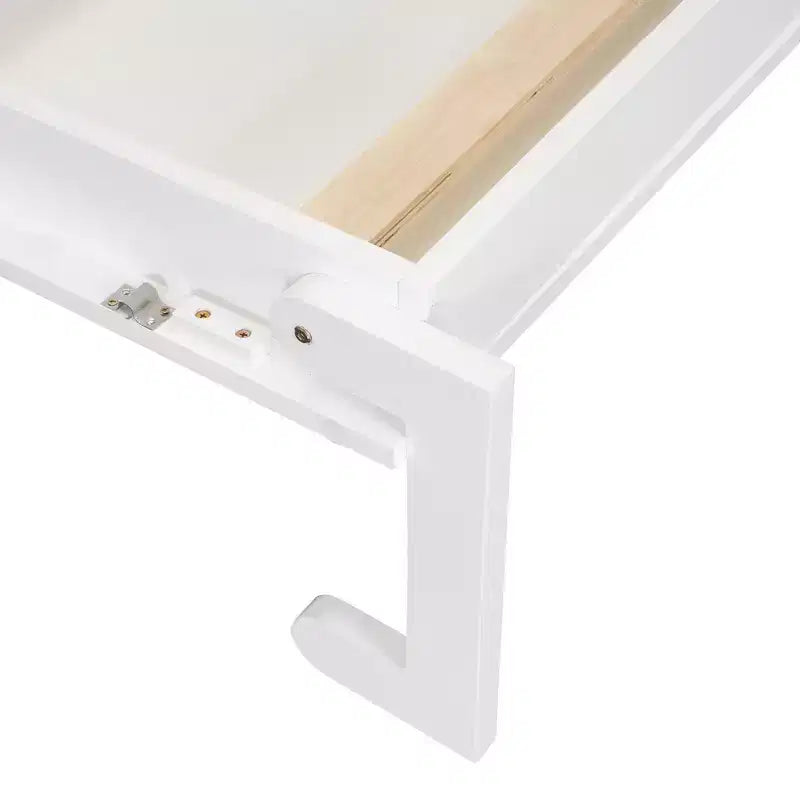 Lit escamotable mural double/grand format avec placard, lit escamotable pliable avec tiroirs de rangement et bureau pour chambre d'amis/bureau