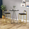 Lot de 2 tabourets de bar en velours rembourrés, tabourets de comptoir de cuisine modernes à hauteur de comptoir avec assise carrée pour îlot de cuisine, salle à manger