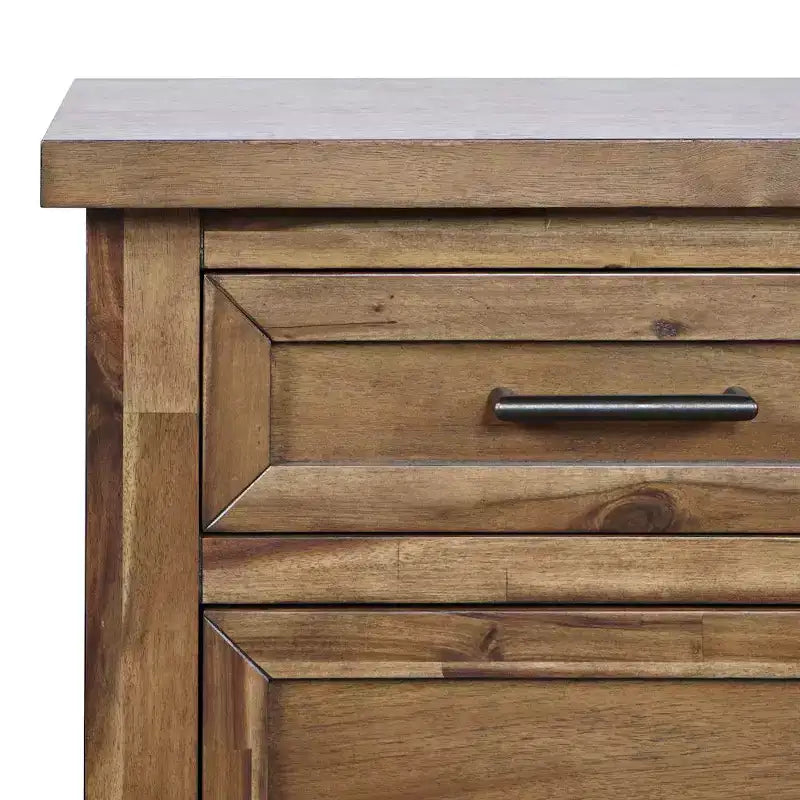 Table d'appoint rustique en bois Claremont avec rangement