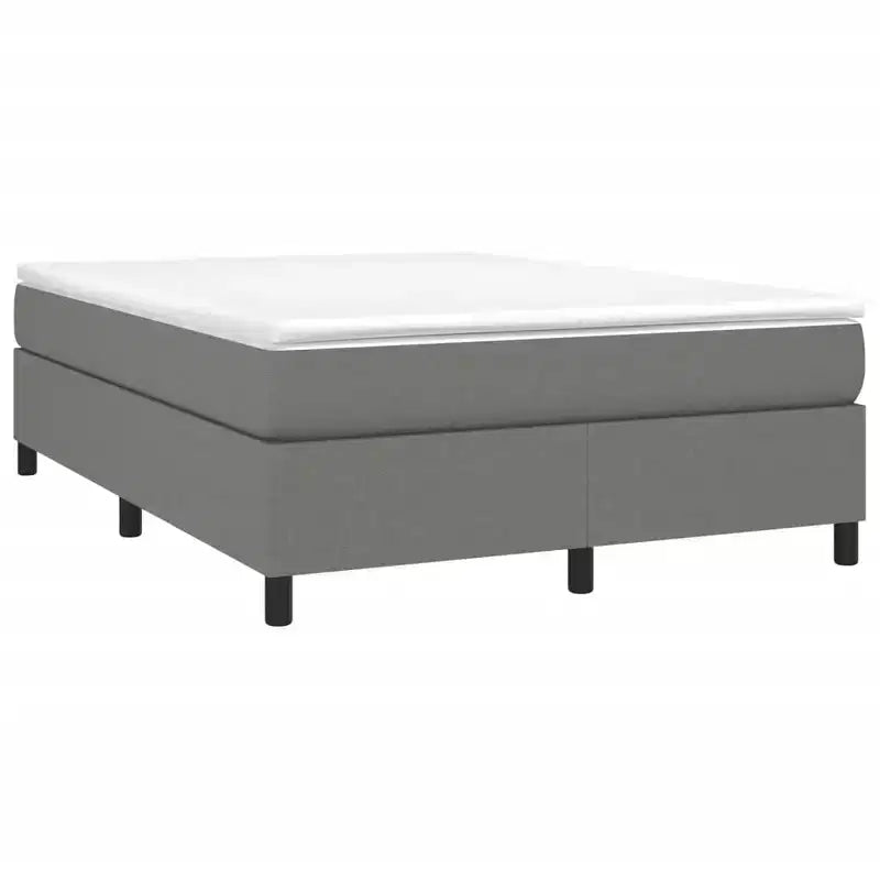Bed Frame Dark Grey Polyester Full Modern Bed Frame