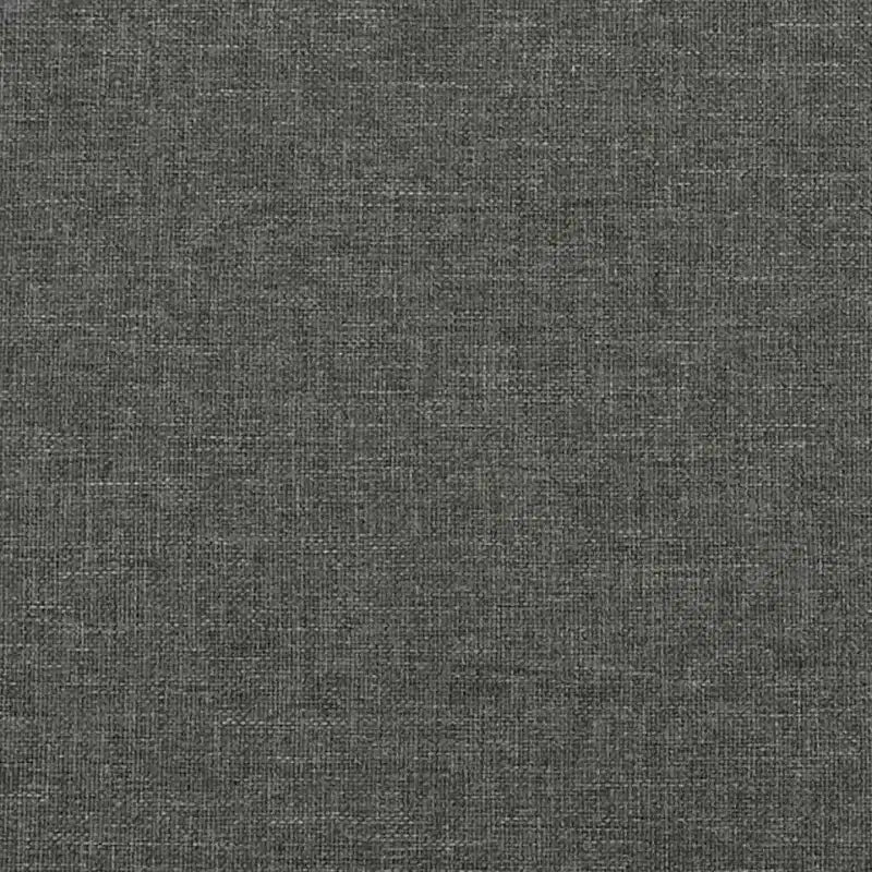Cadre de lit moderne en polyester gris foncé, grandeur double