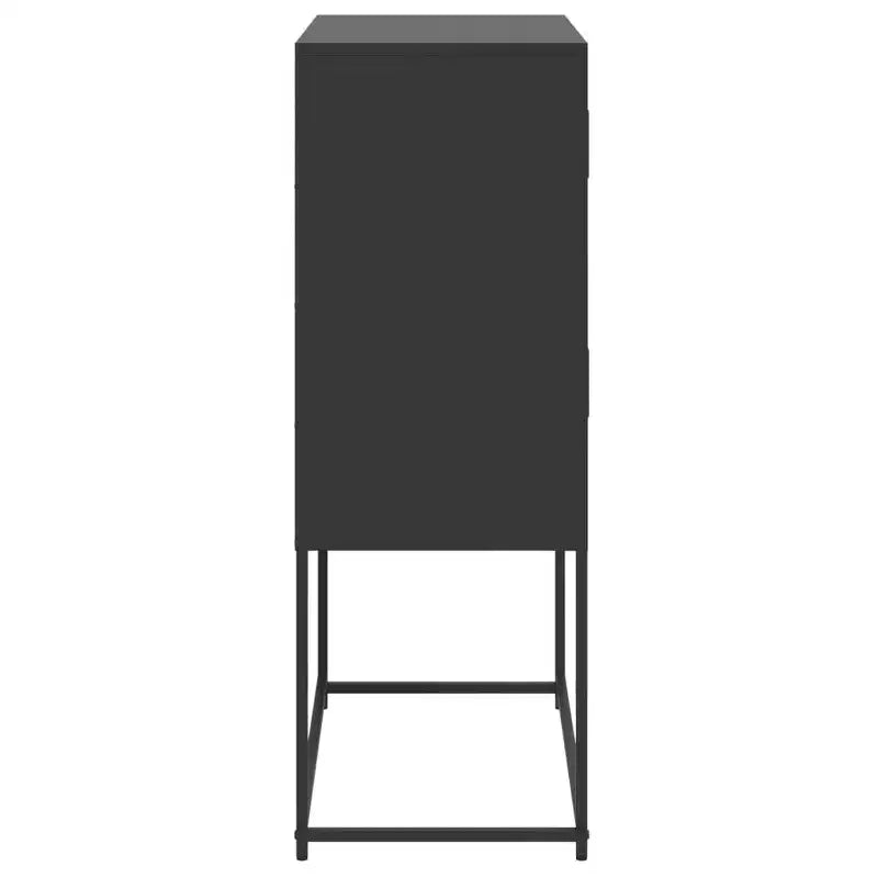 Buffet noir acier moyen buffet rectangulaire industriel