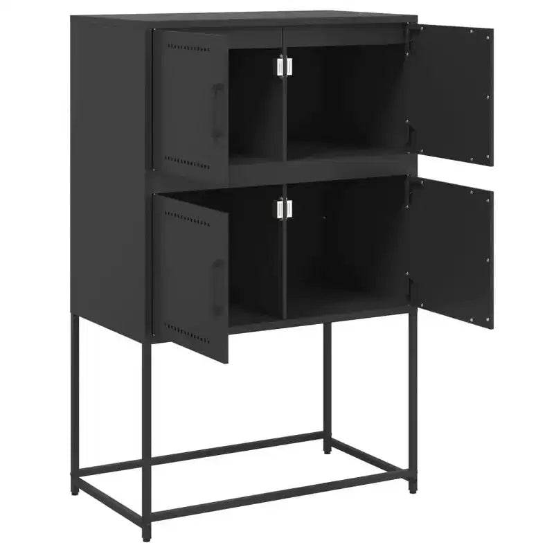 Buffet noir acier moyen buffet rectangulaire industriel
