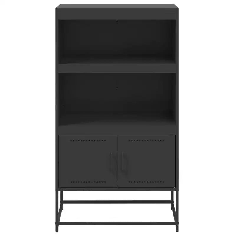Vaisselier Acier noir 27.0x15.2x48.6 in Vaisselier Rectangulaire