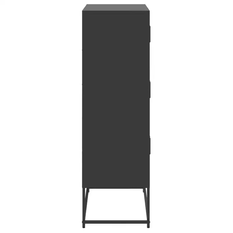 Vaisselier Acier noir 27.0x15.2x48.6 in Vaisselier Rectangulaire