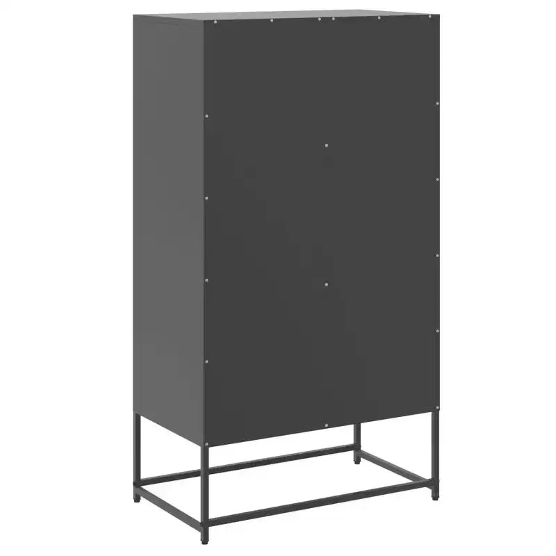 Vaisselier Acier noir 27.0x15.2x48.6 in Vaisselier Rectangulaire