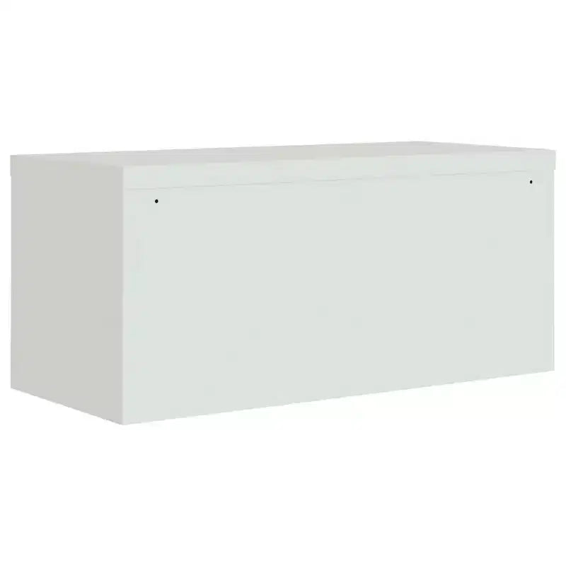Classeur gris clair en acier thermolaqué 90 x 40 x 110 cm