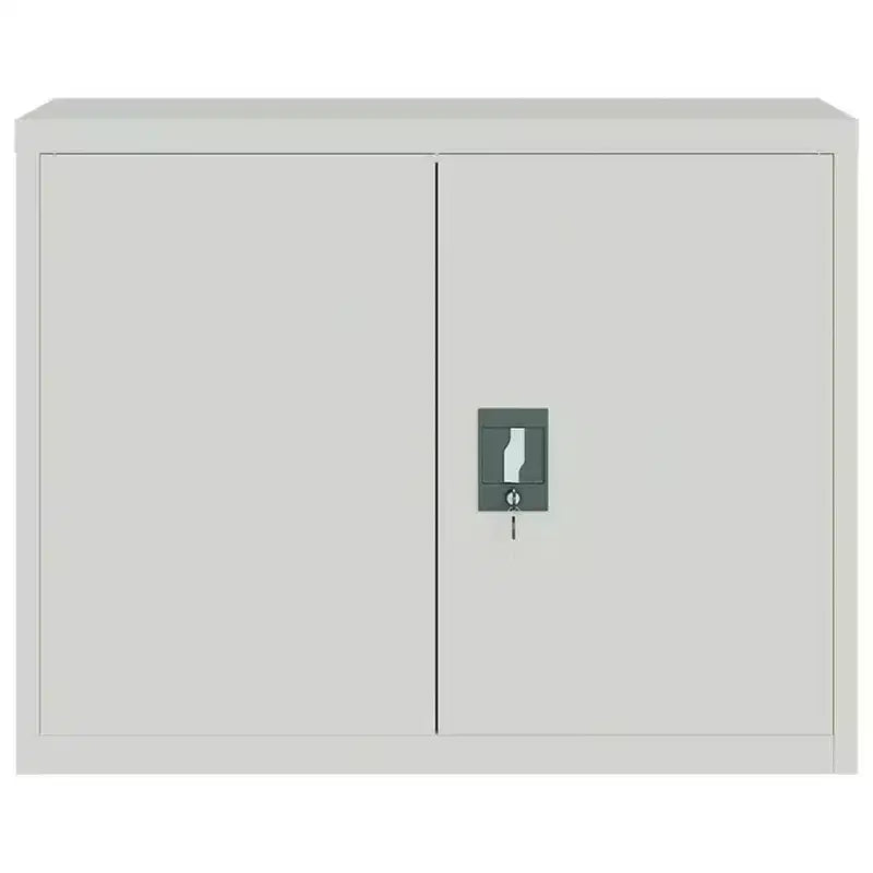 Classeur gris clair en acier thermolaqué 90 x 40 x 110 cm