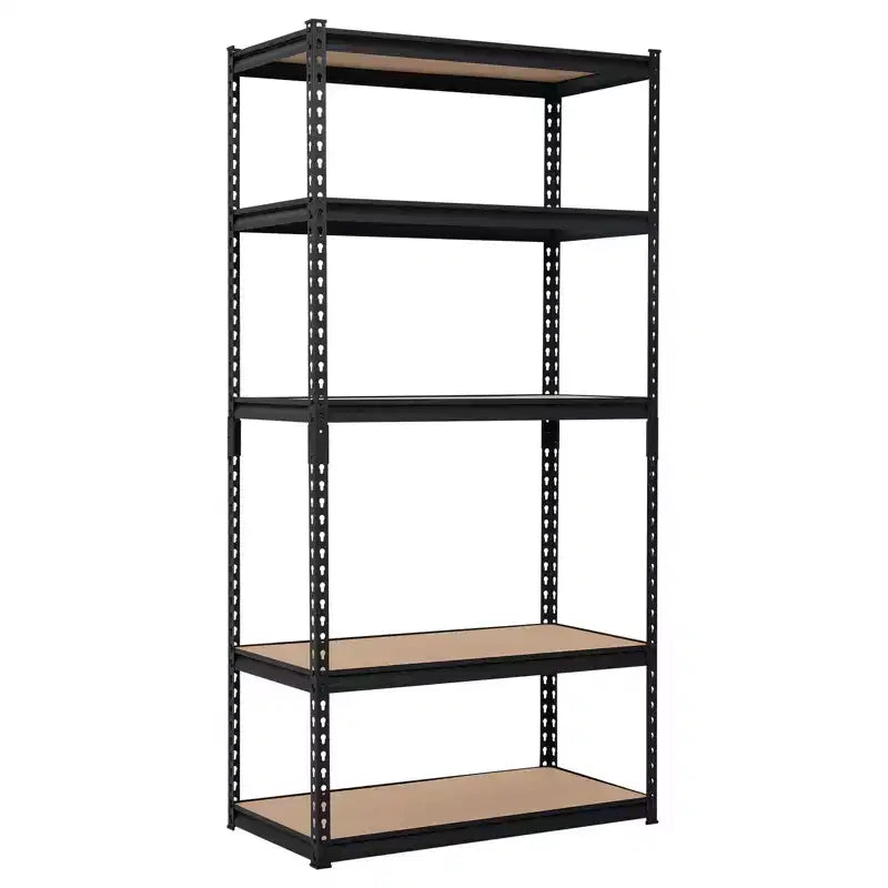 Heavy Duty Storage Shelves - 5 Tier , Adjustable Garage Storage Shelving, Metal Storage Utility Rack Shelf Unit