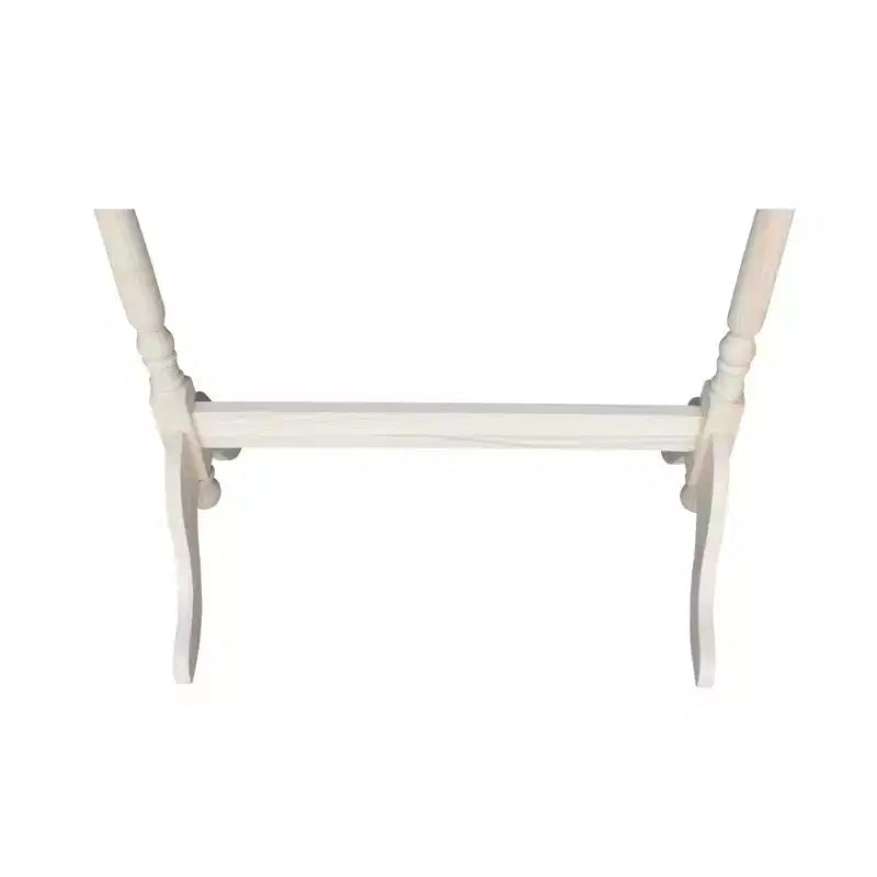 Quilt Rack Unfinished - : Solid Wood Blanket Storage with 3 Rungs